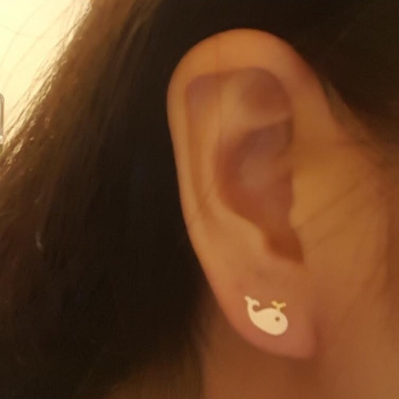 🐳LAST ONE🐳 Mini is whale Post Earrings 925Silver - Picture 4 of 5